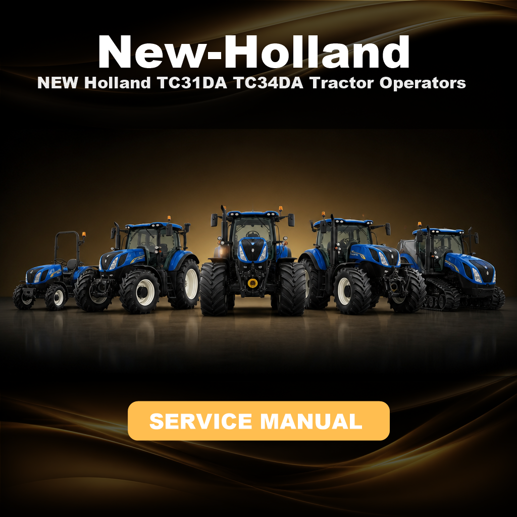 NEW Holland TC31DA TC34DA Tractor Operators Manual