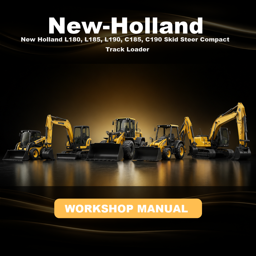 New Holland L180, L185, L190, C185, C190 Skid Steer Compact Track Loader Complete Workshop Service Repair Manual