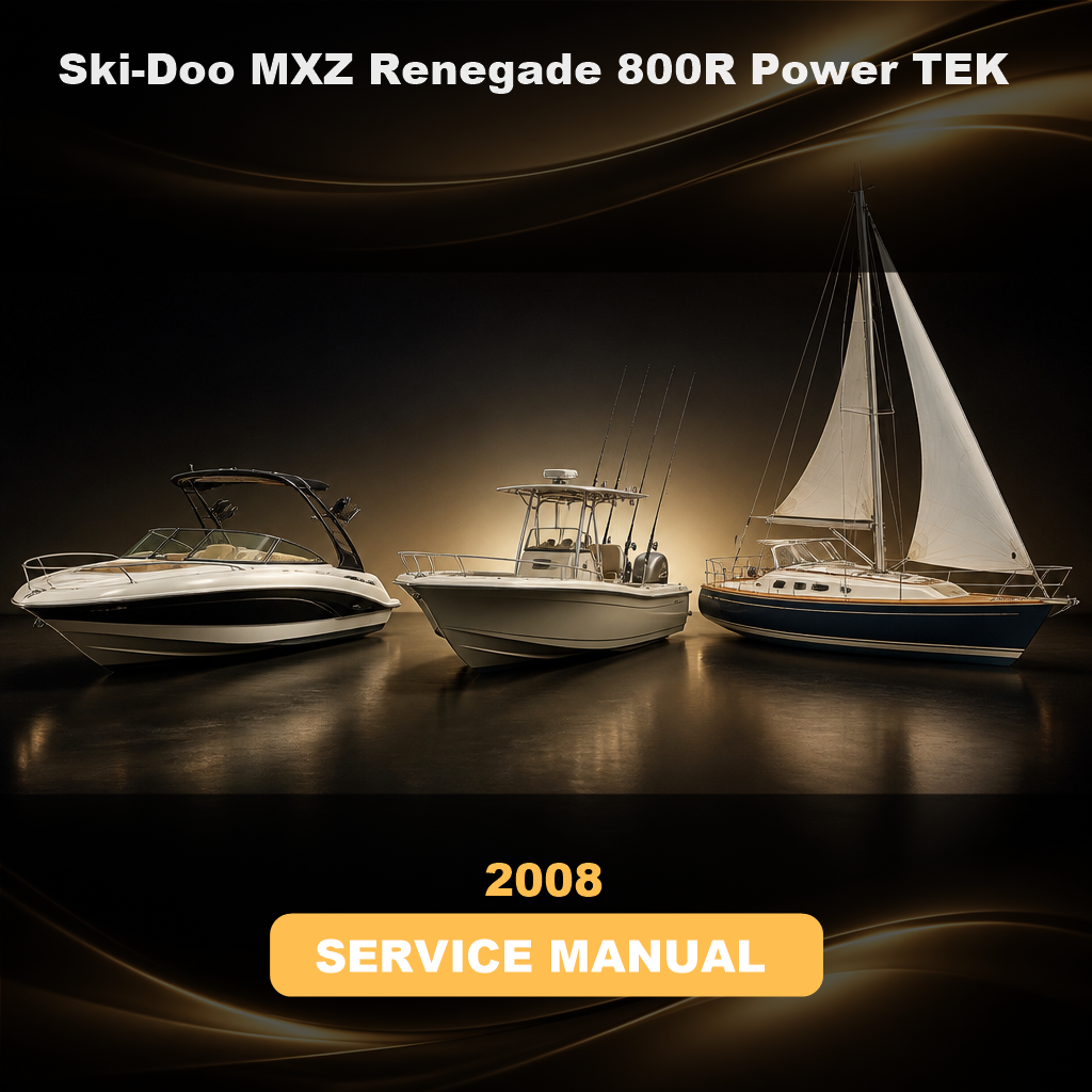 Ski-Doo MXZ Renegade 800R Power TEK 2008 Factory Service & Work Shop Manual