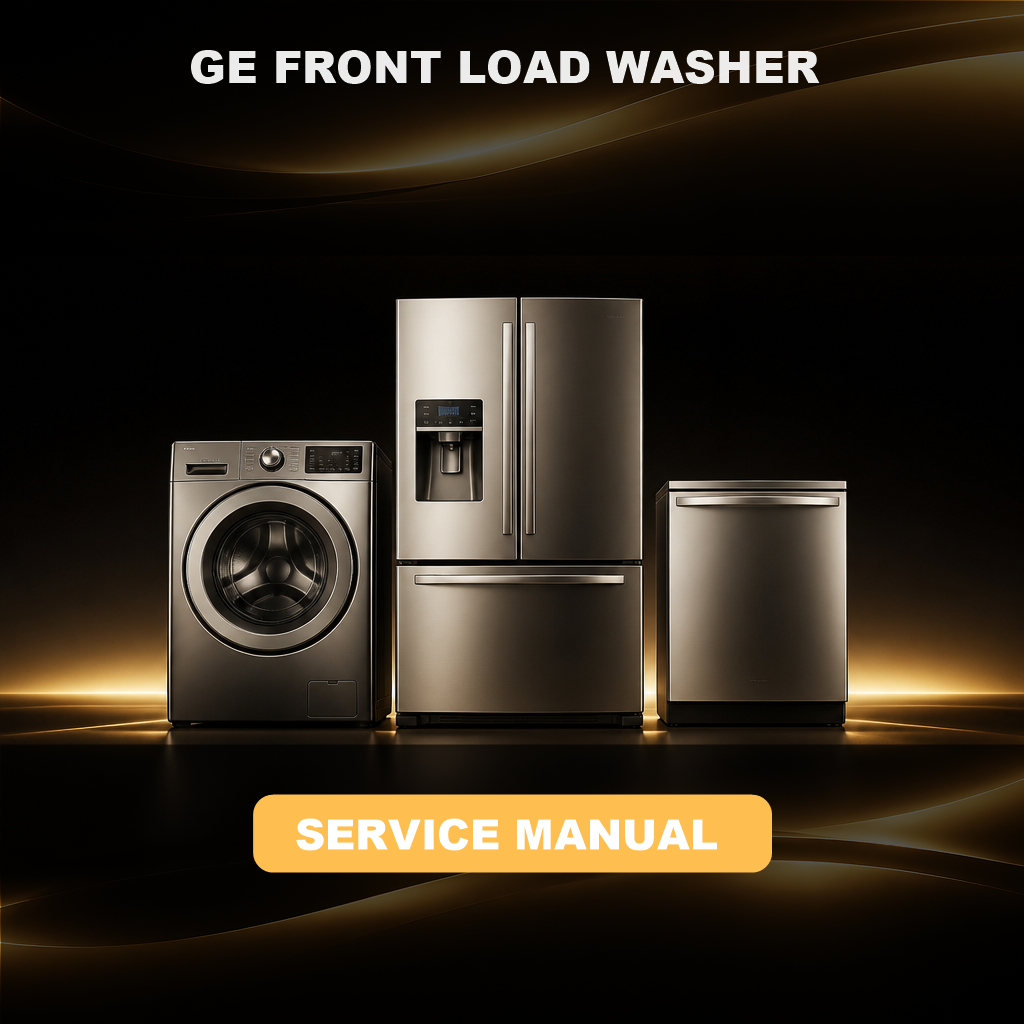 GE FRONT LOAD WASHER Repair Service Manual