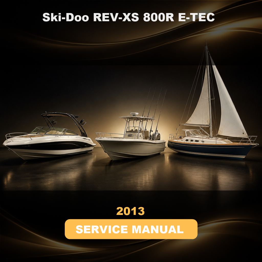 2013 Ski-Doo REV-XS 800R E-TEC Factory Service & Work Shop Manual