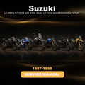 SUZUKI LT-4WD LT-F4WDX 280 KING QUAD LT-F250 QUADRUNNER ATV Full Service & Repair Manual 1987-1998