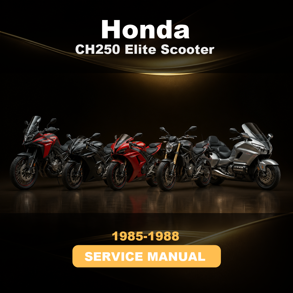 1985-1988 HONDA CH250 Elite Scooter Service Repair Manual