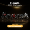 1985-1988 HONDA CH250 Elite Scooter Service Repair Manual