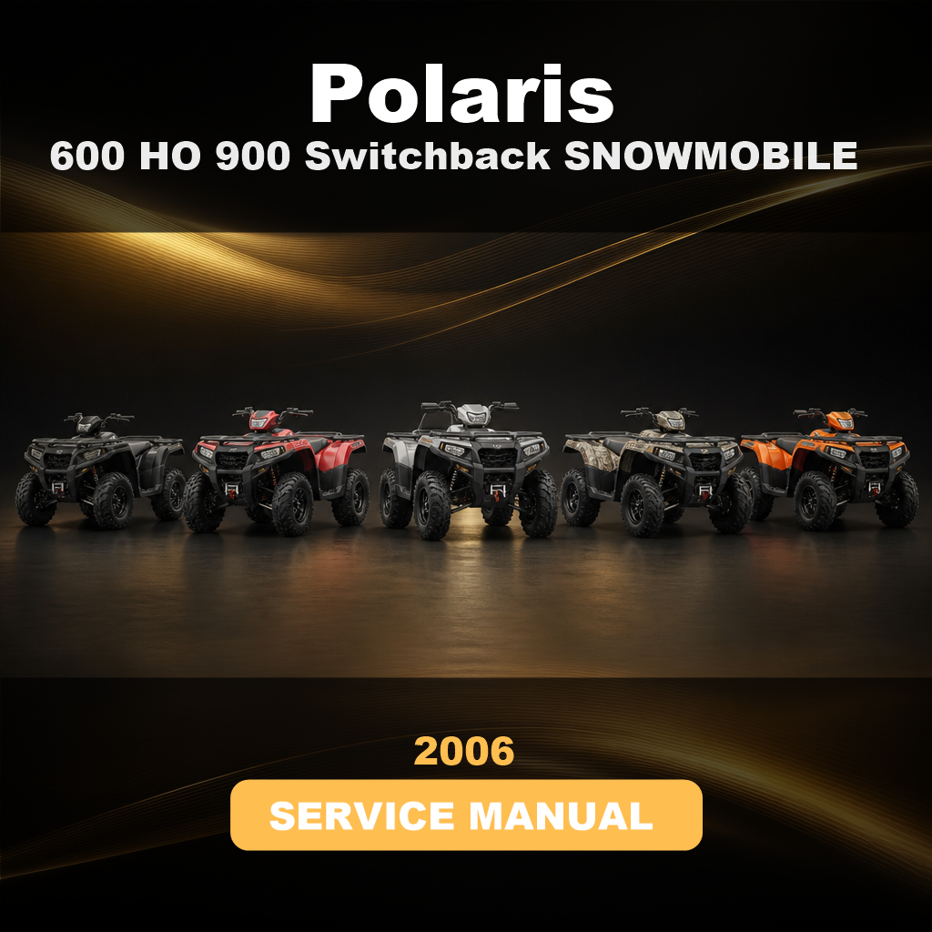 POLARIS 600 HO 900 Switchback SNOWMOBILE Service Repair Manual 2006