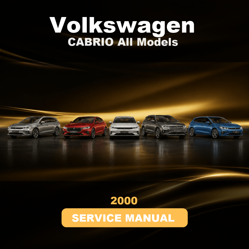 2000 VOLKSWAGEN CABRIO All Models Service And Repair Manual