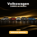 2000 VOLKSWAGEN CABRIO All Models Service And Repair Manual