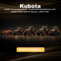 KUBOTA L2500F Tractor Parts Manual - ILLUSTRATED MASTER Parts LIST Manual - (HIGH QUALITY Manual) - KUBOTA L2500 F TRA