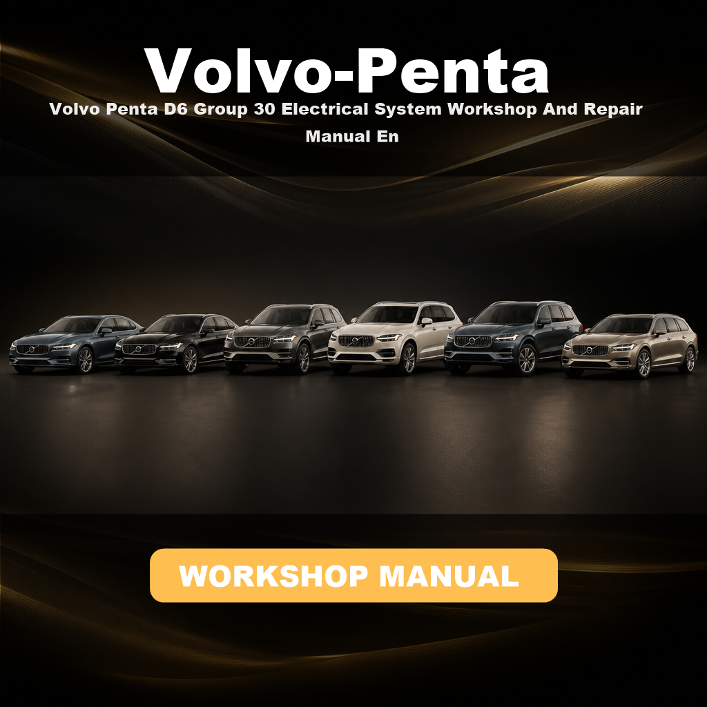 Volvo Penta D6 Group 30 Electrical System Workshop And Repair Manual En