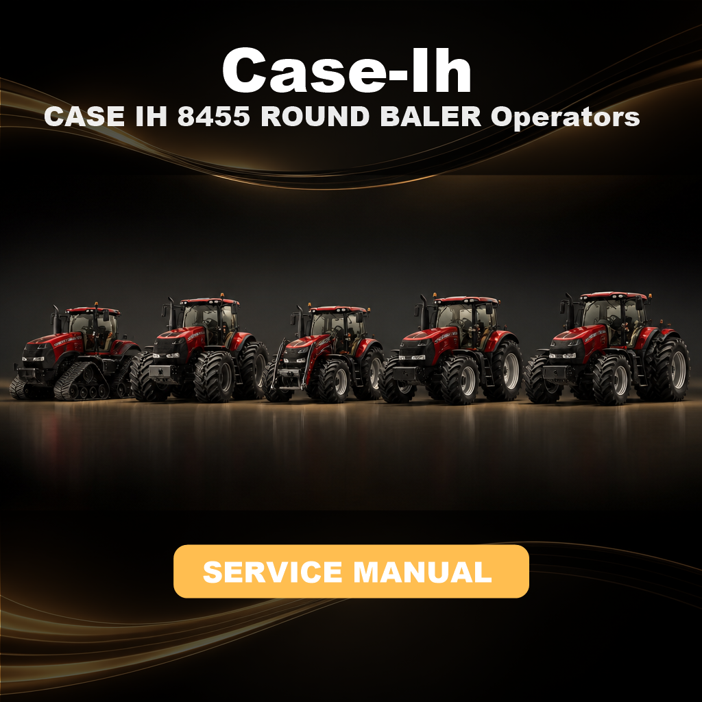 CASE IH 8455 ROUND BALER Operators Manual