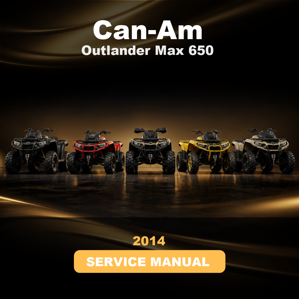 2014 CAN-AM Outlander Max 650 Factory Service & Work Shop Manual