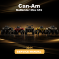 2014 CAN-AM Outlander Max 650 Factory Service & Work Shop Manual