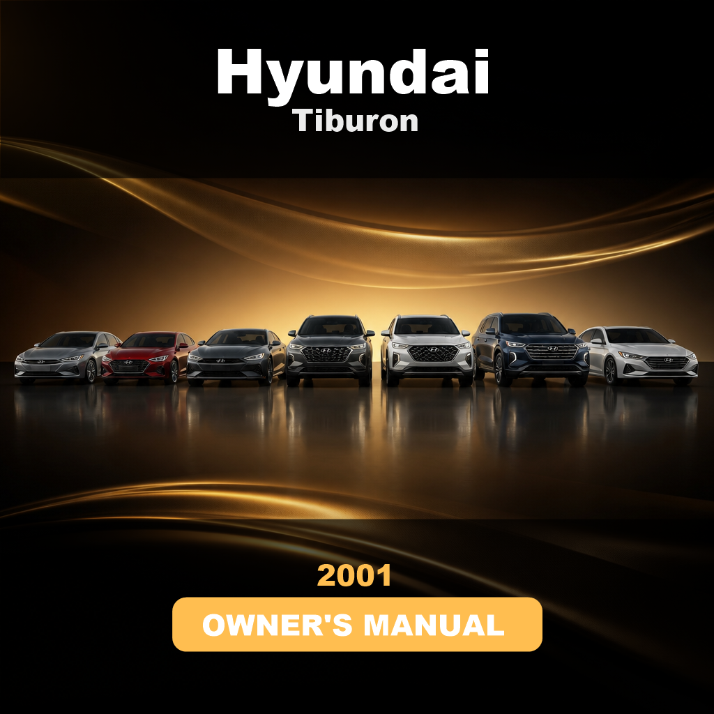 2001 HYUNDAI Tiburon Owners Manual