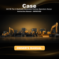 CASE CX17B Tier 4 Hydraulic Excavator Factory Operators Owner Instruction Manual - IMPROVED -