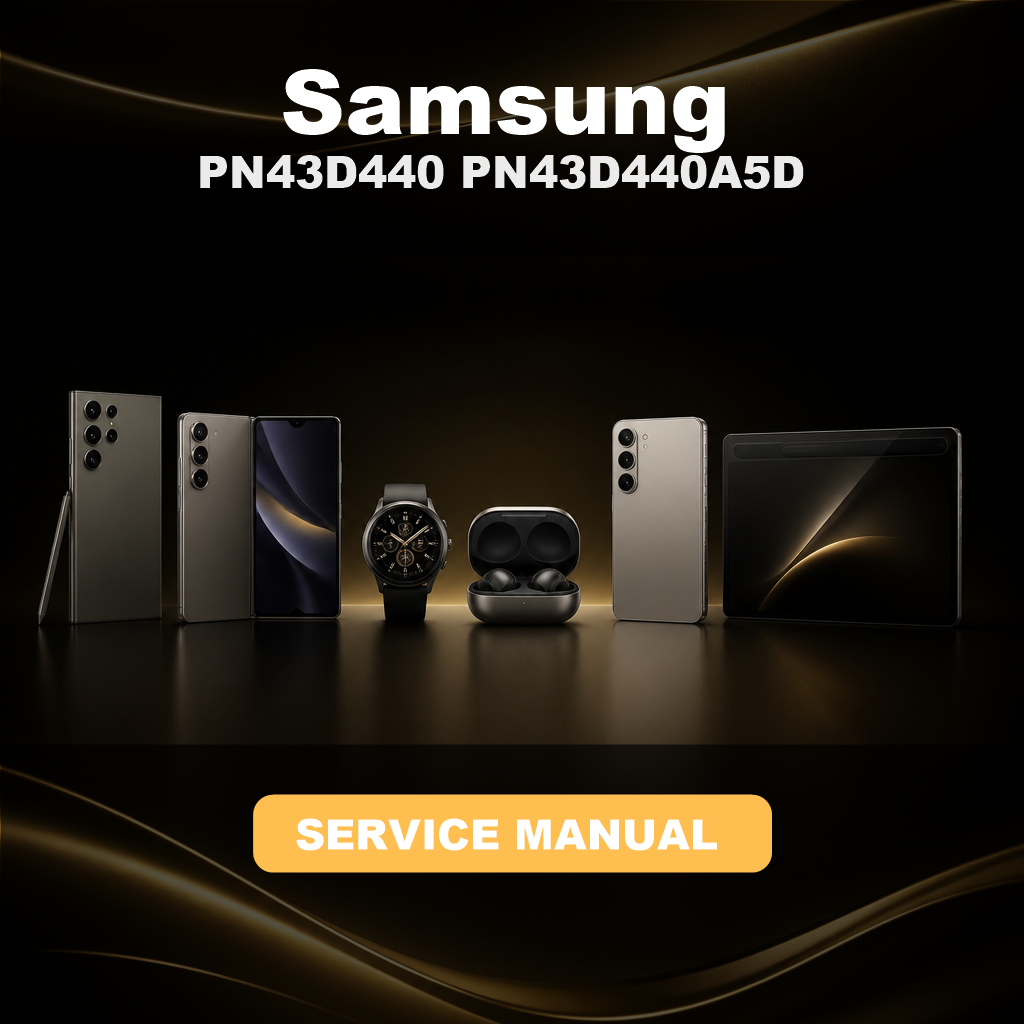 SAMSUNG PN43D440 PN43D440A5D Service Manual And Repair Guide