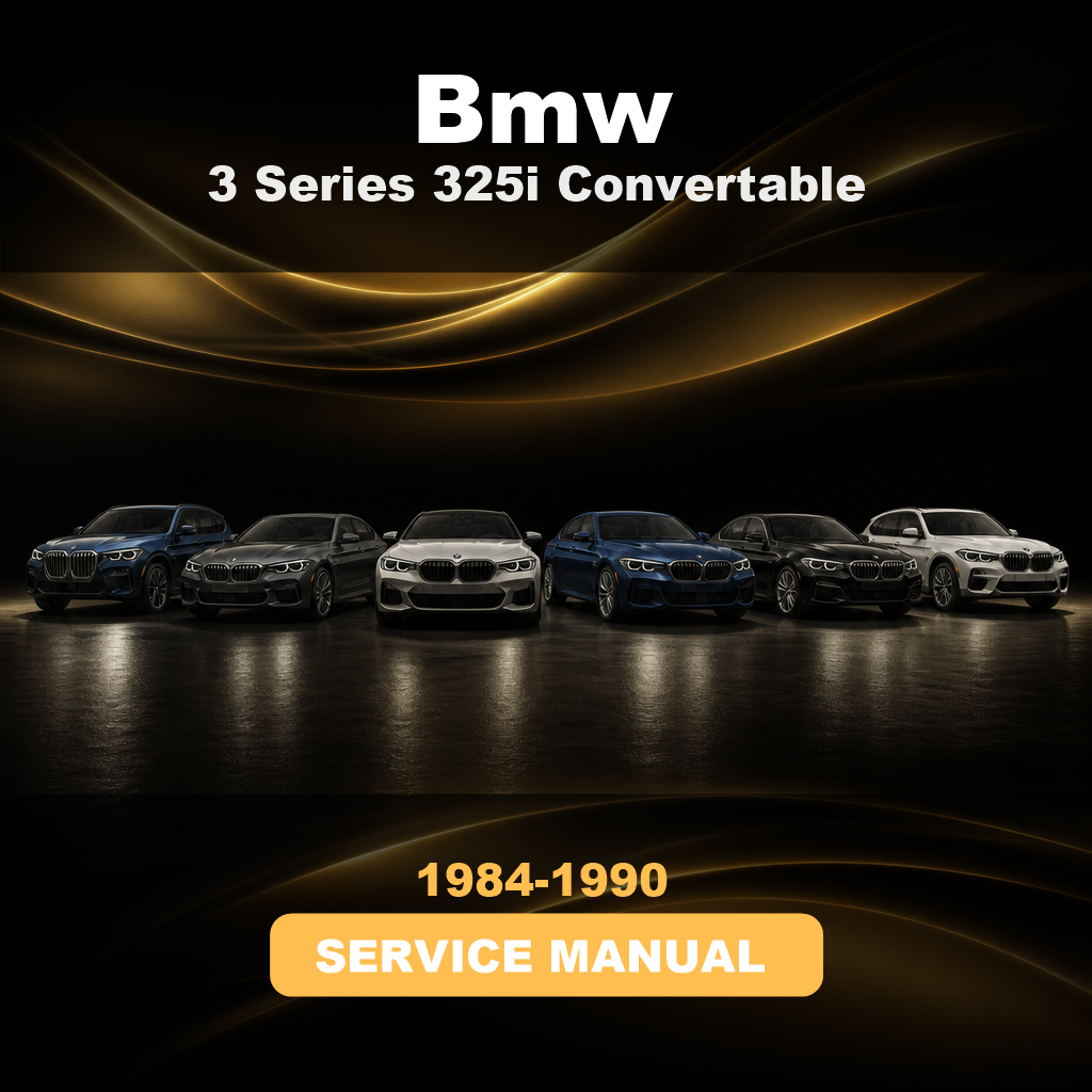 BMW 3 Series 325i Convertable 1984-1990 Service Repair Manual