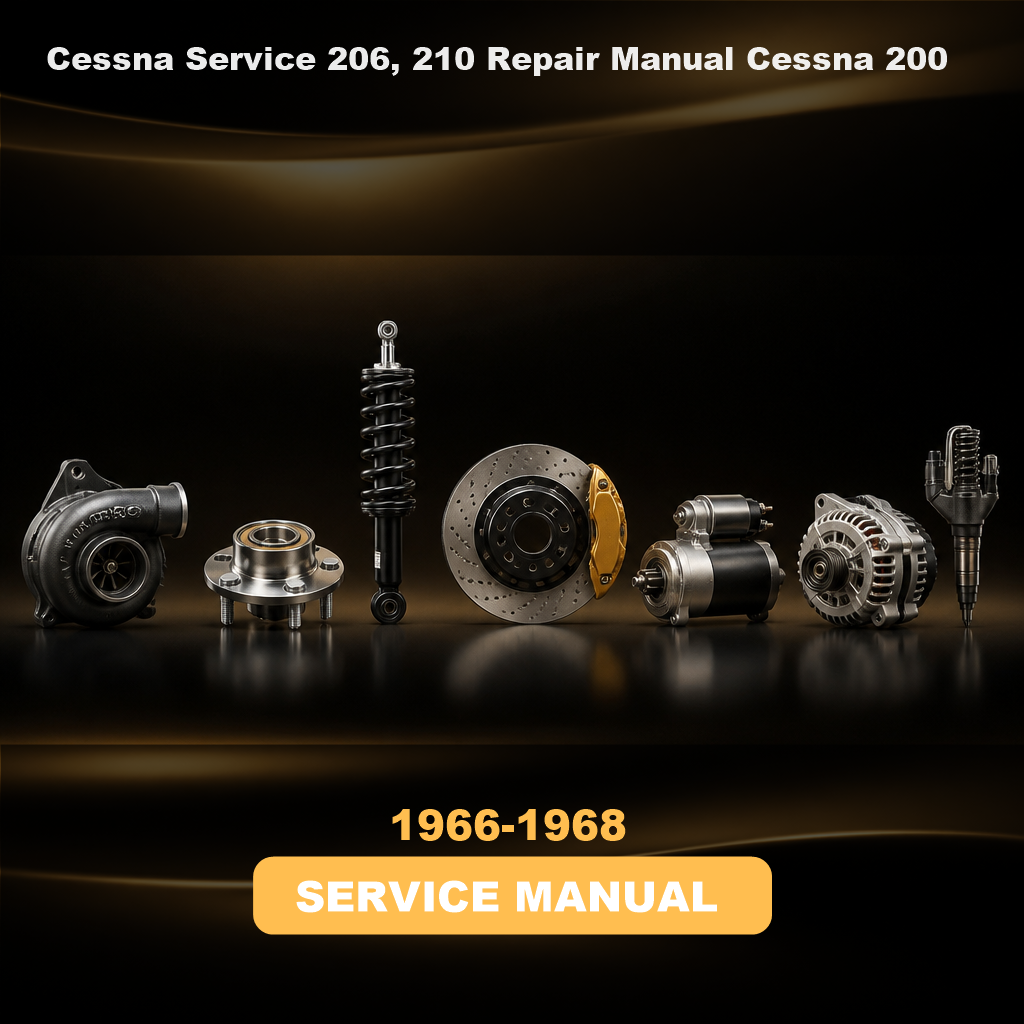 Cessna Service 206, 210 Repair Manual 1966-68 Cessna 200 Series Service Book