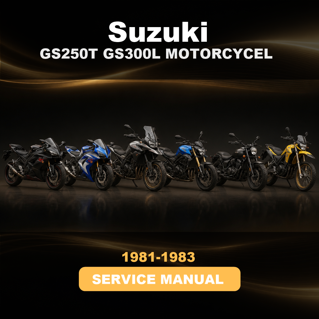 1981-1983 SUZUKI GS250T GS300L MOTORCYCEL Service Repair Manual