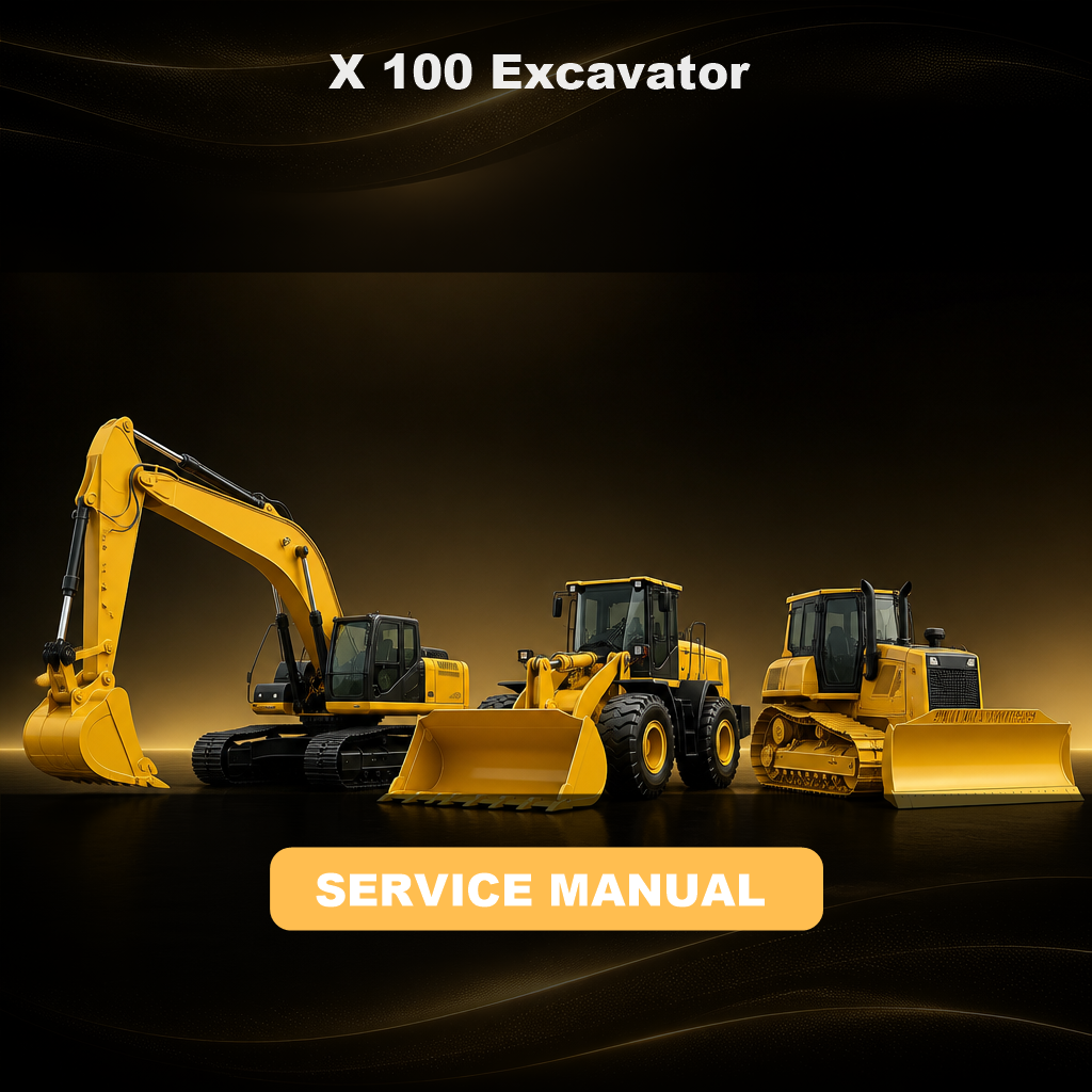 X 100 Excavator Service & Repair Manual