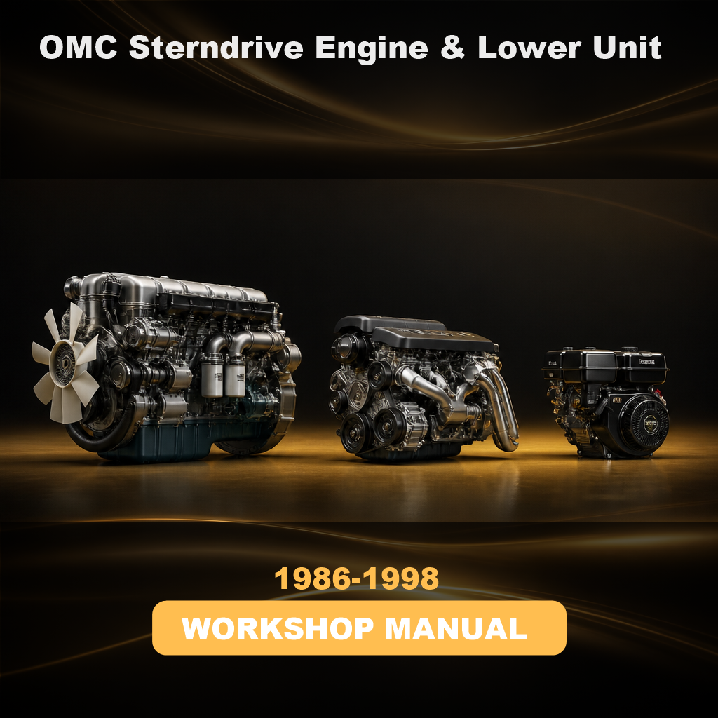 OMC Sterndrive Engine & Lower Unit 1986-1998 Workshop Service Repair Manual