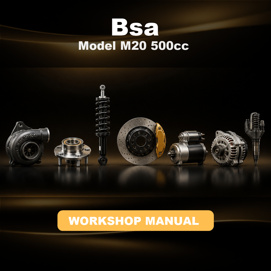 BSA Model M20 500cc Workshop Manual