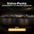 2003 VOLVO PENTA 8.1Gi INBOARD HURTH 630 Factory Service & Work Shop Manual