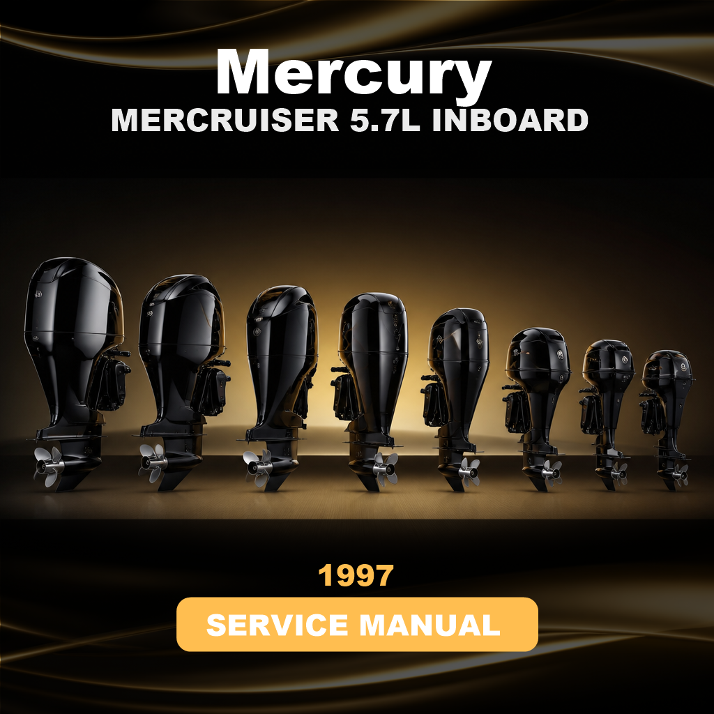 1997 MERCURY MERCRUISER 5.7L INBOARD Factory Service & Work Shop Manual