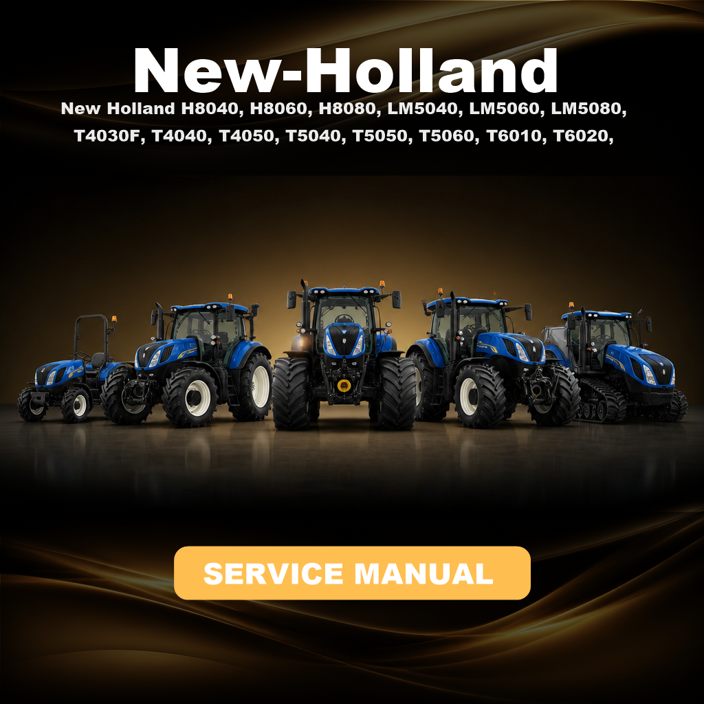 New Holland H8040, H8060, H8080, LM5040, LM5060, LM5080, T4030F, T4040, T4050, T5040, T5050, T5060, T6010, T6020, T6030, TD5050, TK4050,