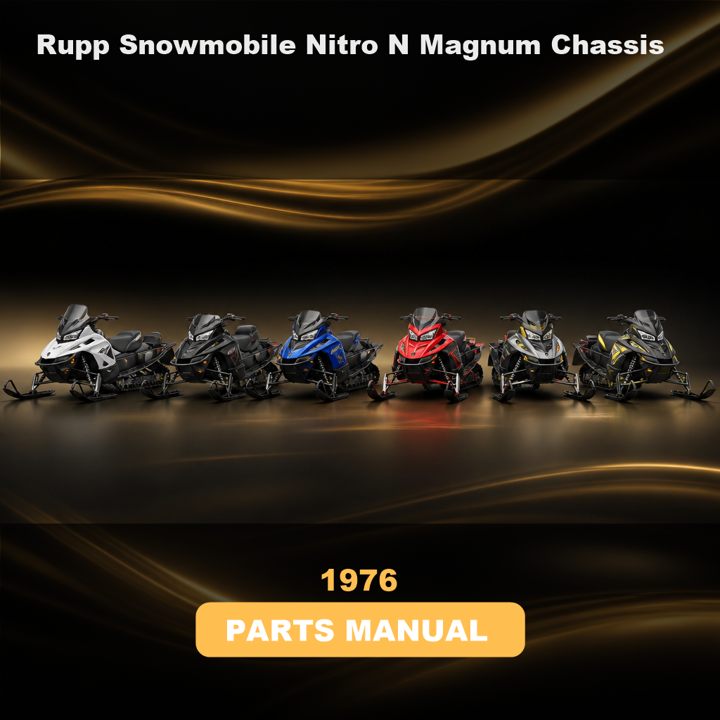 1976 Rupp Snowmobile Nitro N Magnum Chassis Parts Manual