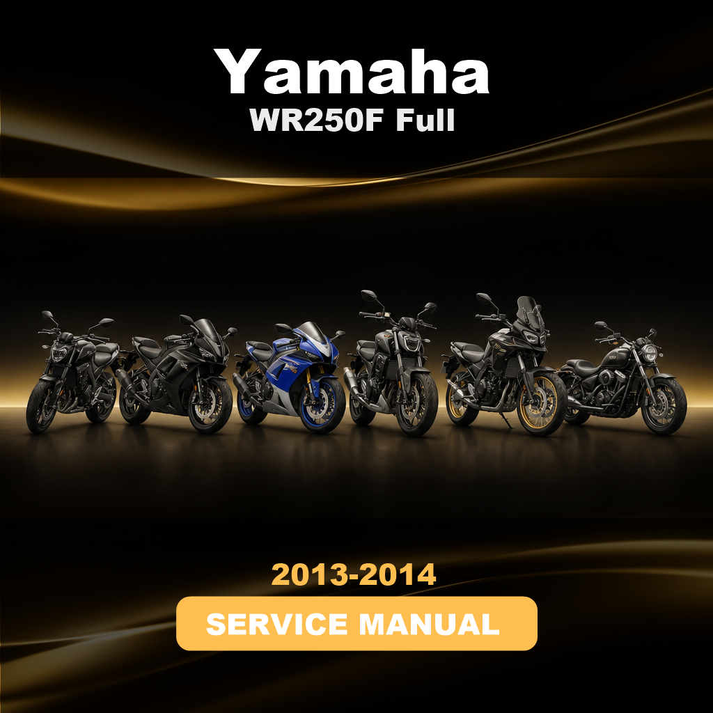 YAMAHA WR250F Full Service & Repair Manual 2013-2014