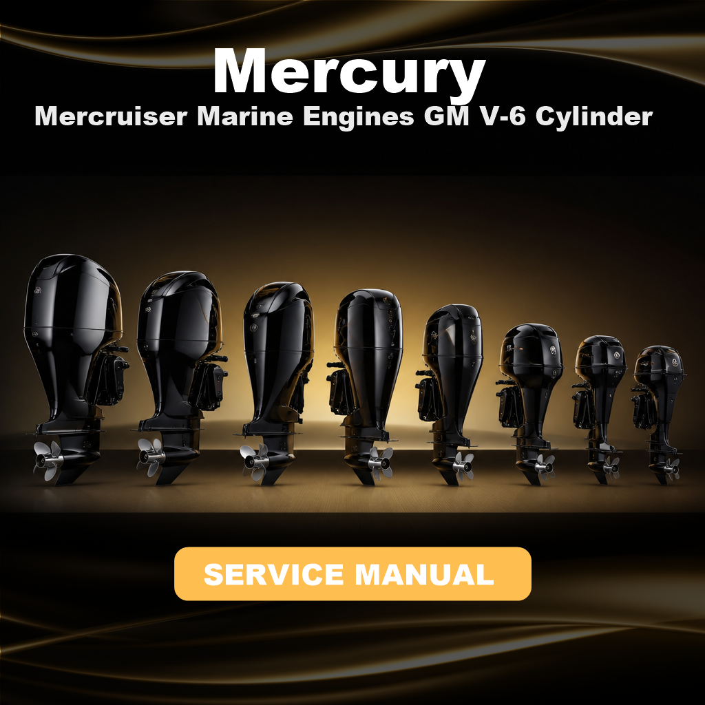 MERCURY Mercruiser Marine Engines GM V-6 Cylinder Manual