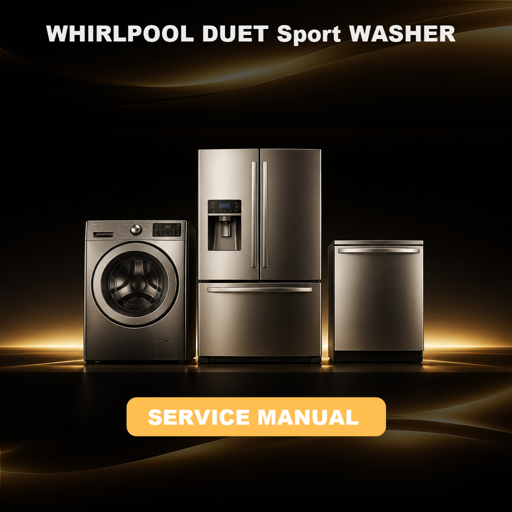 WHIRLPOOL DUET Sport WASHER Repair Service Manual