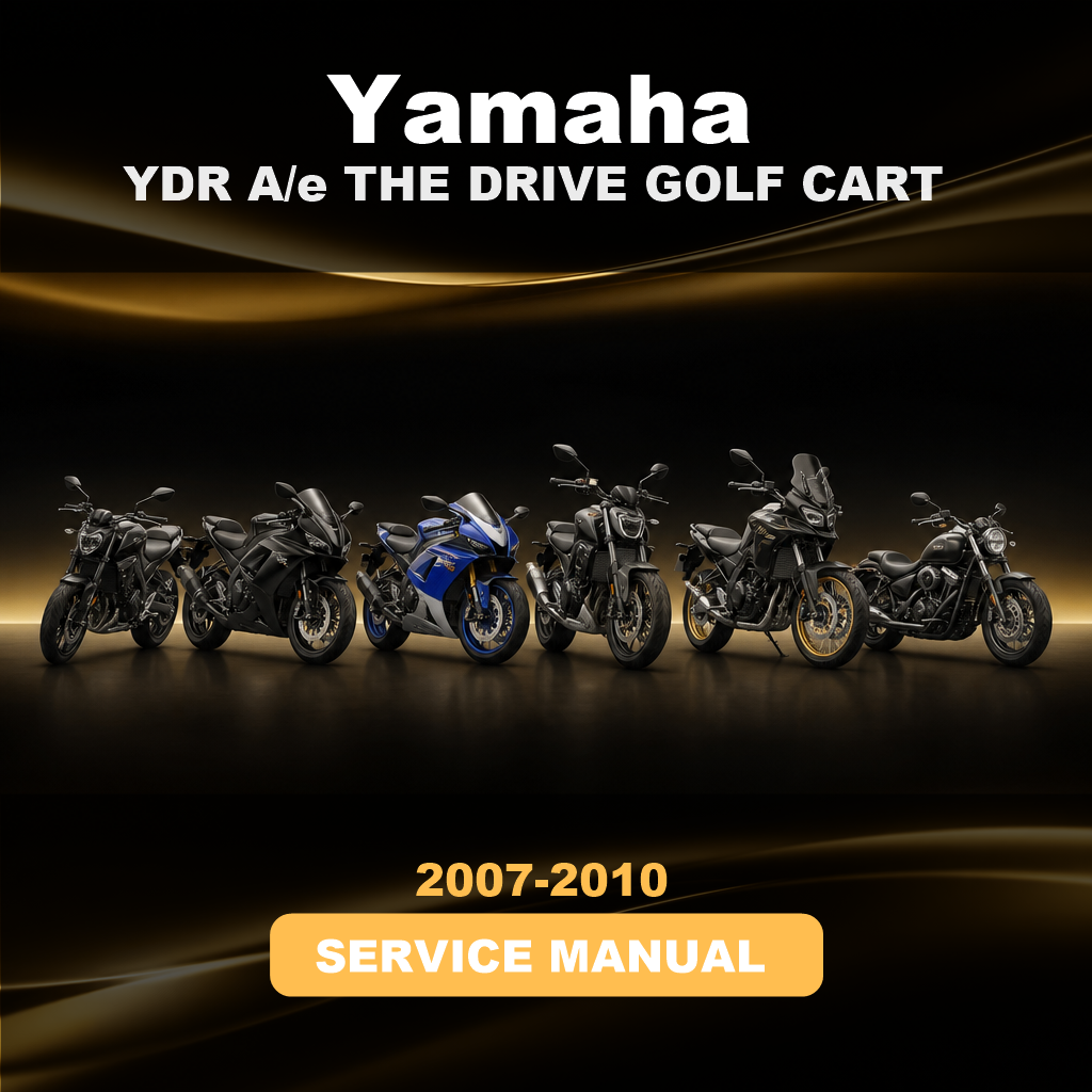 YAMAHA YDR A/e THE DRIVE GOLF CART 2007-2010 FACTORY Service