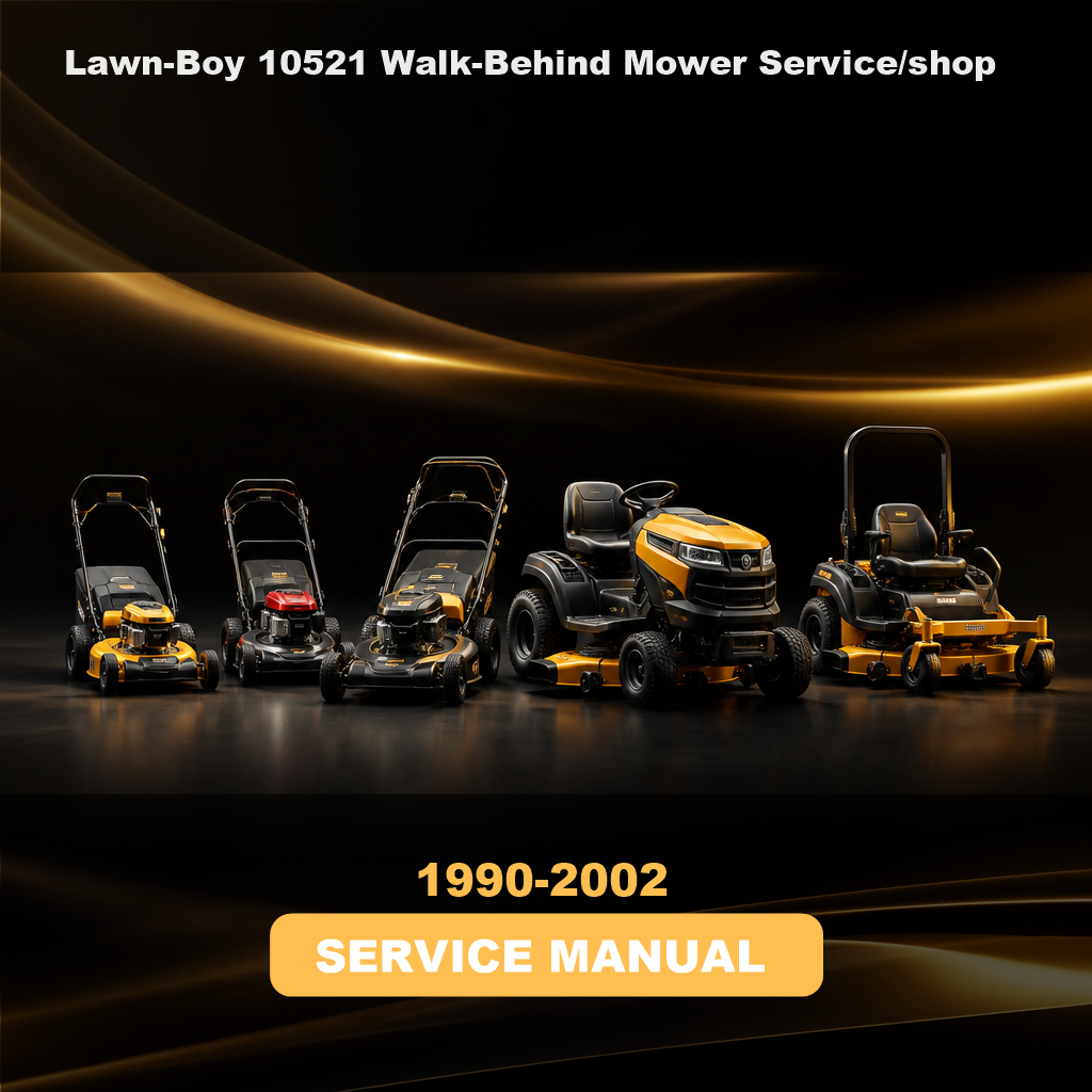 1990-2002 Lawn-Boy 10521 Walk-Behind Mower Service/shop Repair Manual