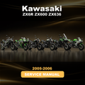 KAWASAKI ZX6R ZX600 ZX636 2005 2006 Repair Service Manual