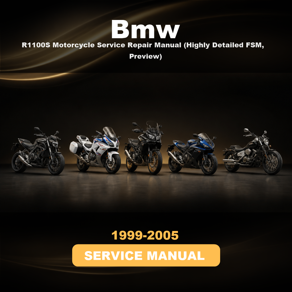 1999-2005 BMW R1100S Motorcycle Service Repair Manual (Highly Detailed FSM, Preview)