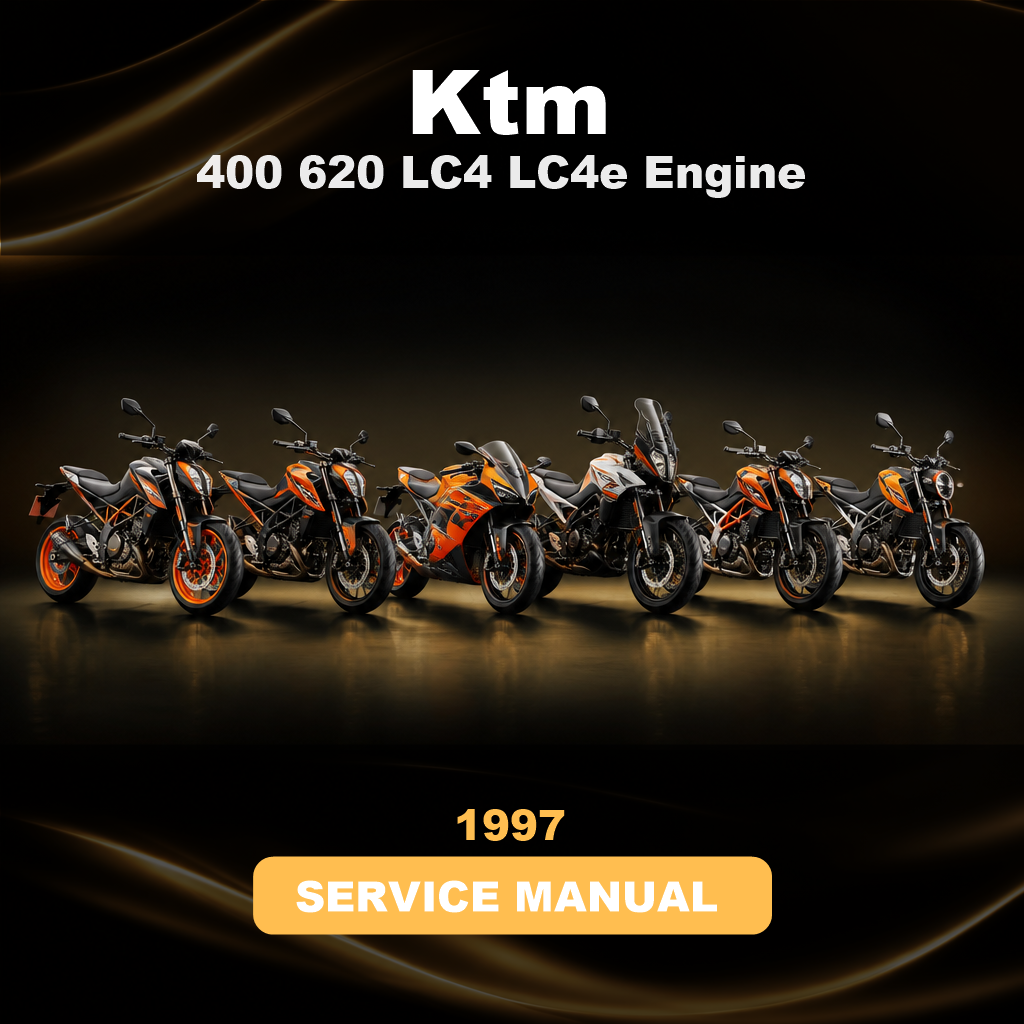 1997 KTM 400 620 LC4 LC4e Engine Service & Repair Manual