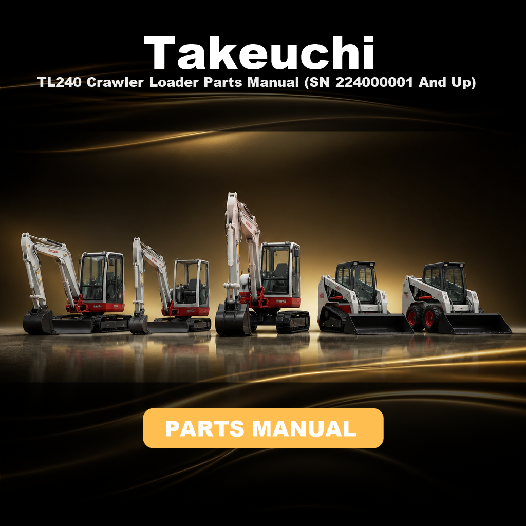 TAKEUCHI TL240 Crawler Loader Parts Manual (SN 224000001 And Up)