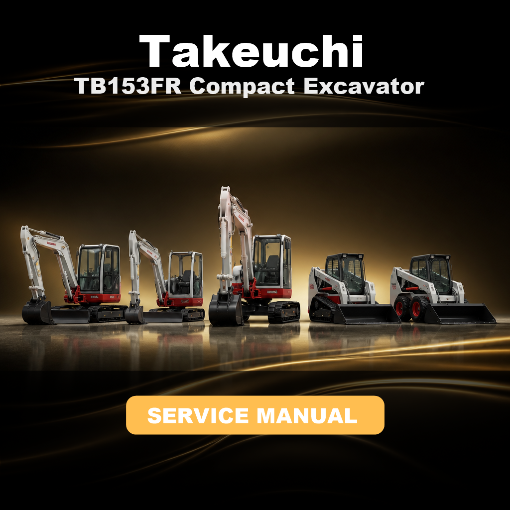 TAKEUCHI TB153FR Compact Excavator Service Repair Shop Manual