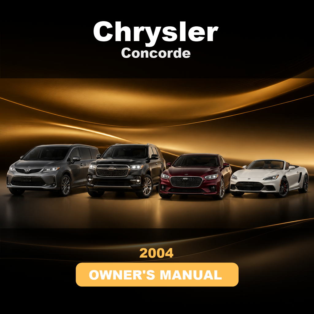 2004 CHRYSLER Concorde Owners Manual