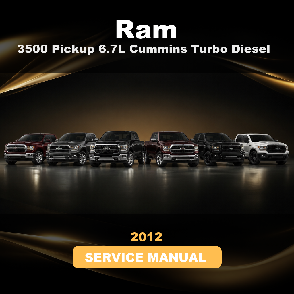 2012 RAM 3500 Pickup 6.7L Cummins Turbo Diesel Service & Repair Manual