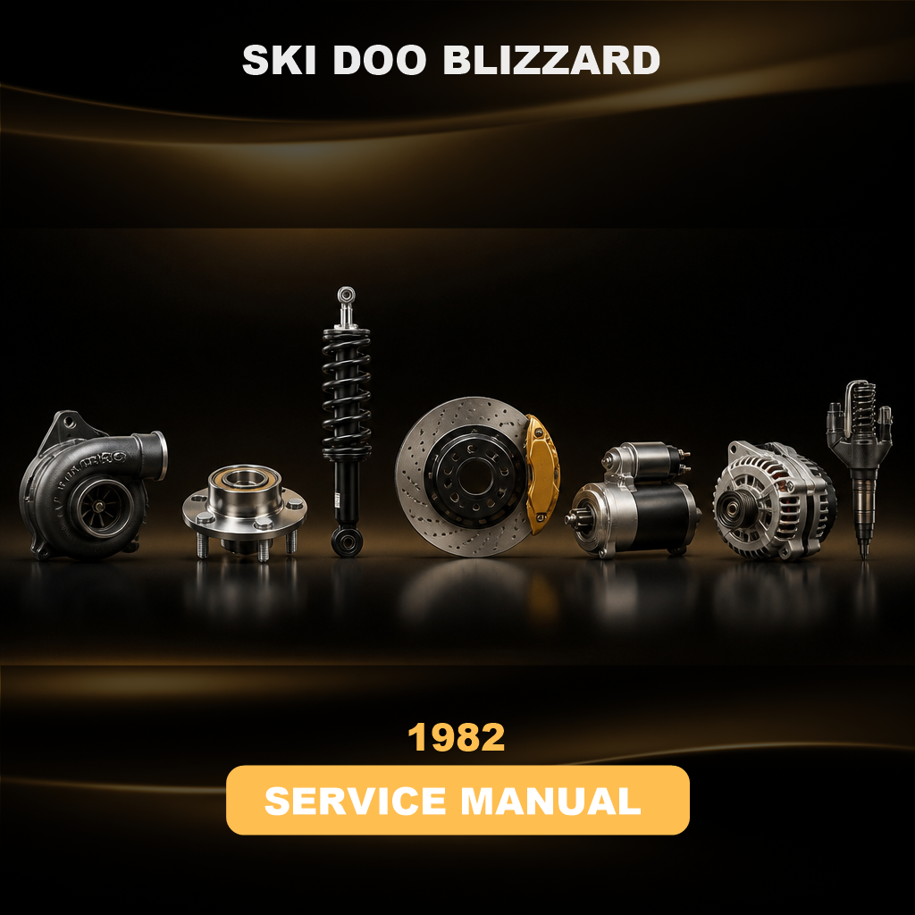 1982 SKI DOO BLIZZARD 9700 Factory Service & Work Shop Manual
