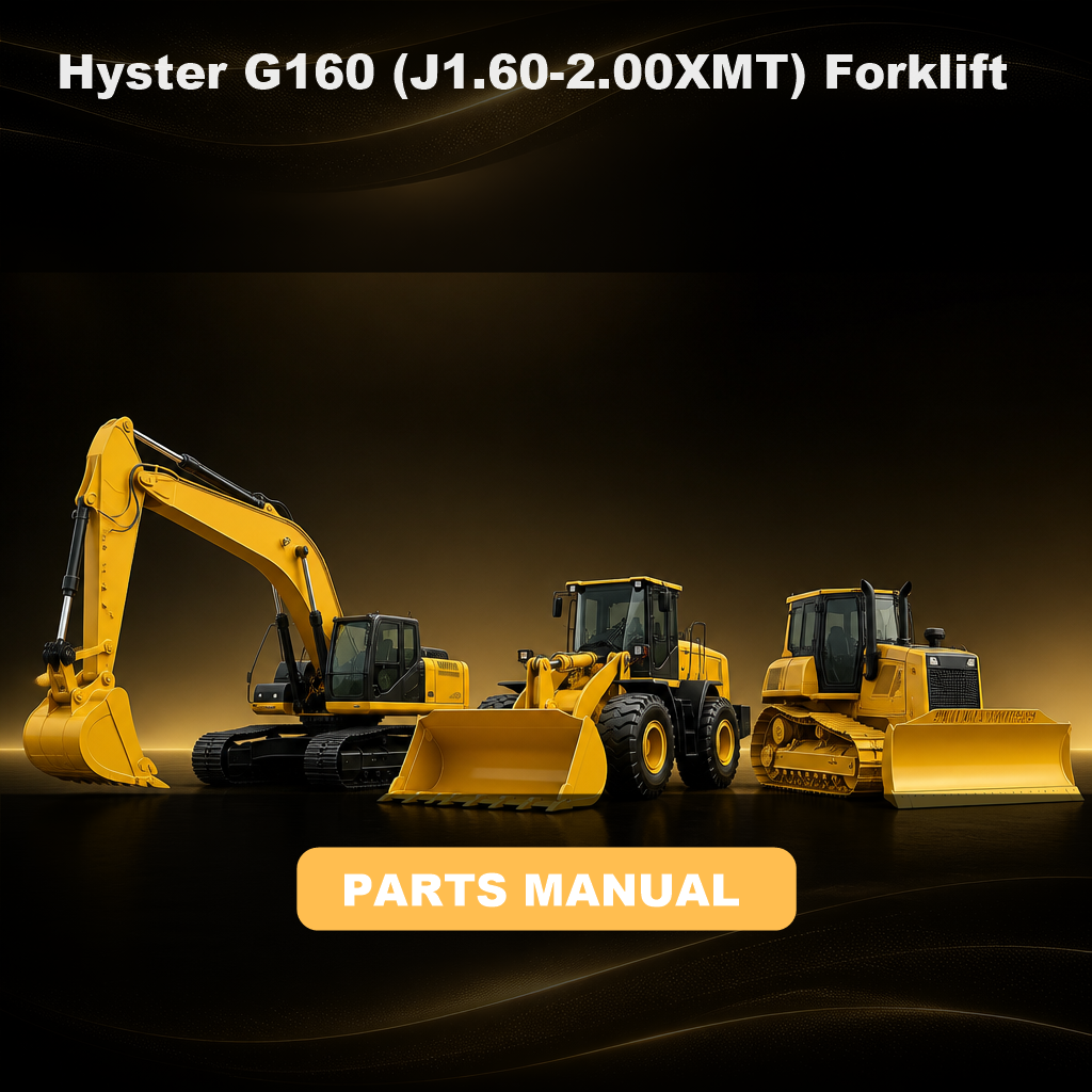 Hyster G160 (J1.60-2.00XMT) Forklift Parts Manual