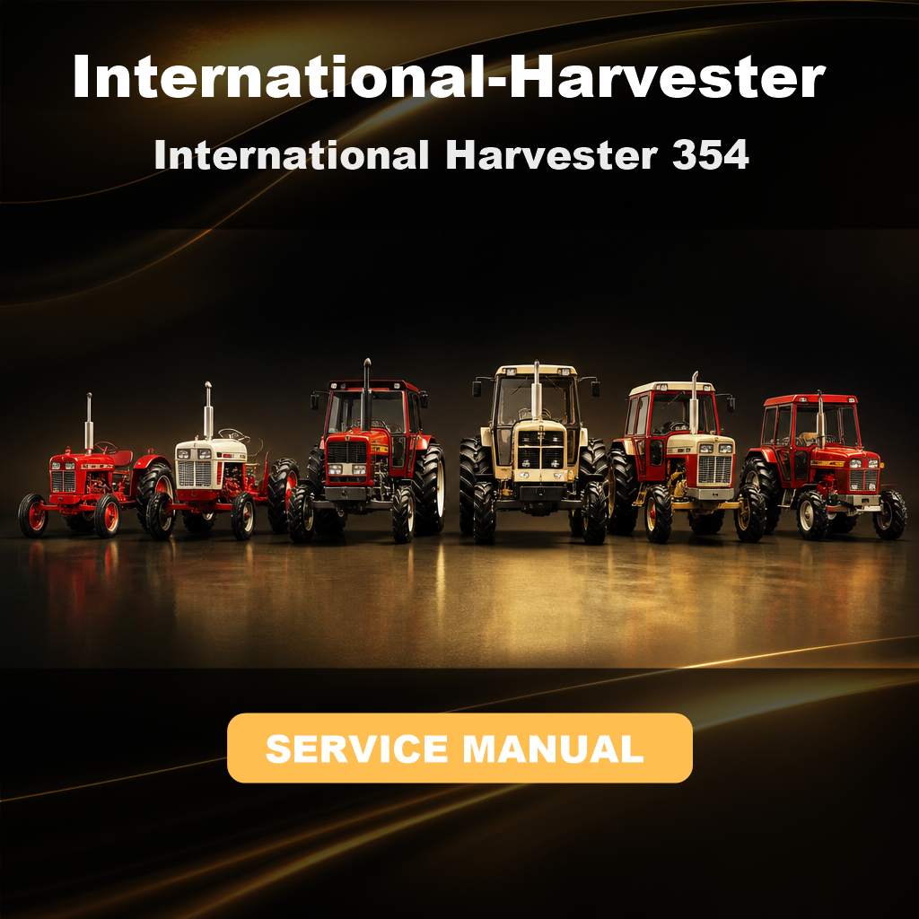 International Harvester 354 Factory Service & Work Shop Manual