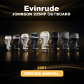 2001 EVINRUDE JOHNSON 225HP OUTBOARD Factory Service & Work Shop Manual