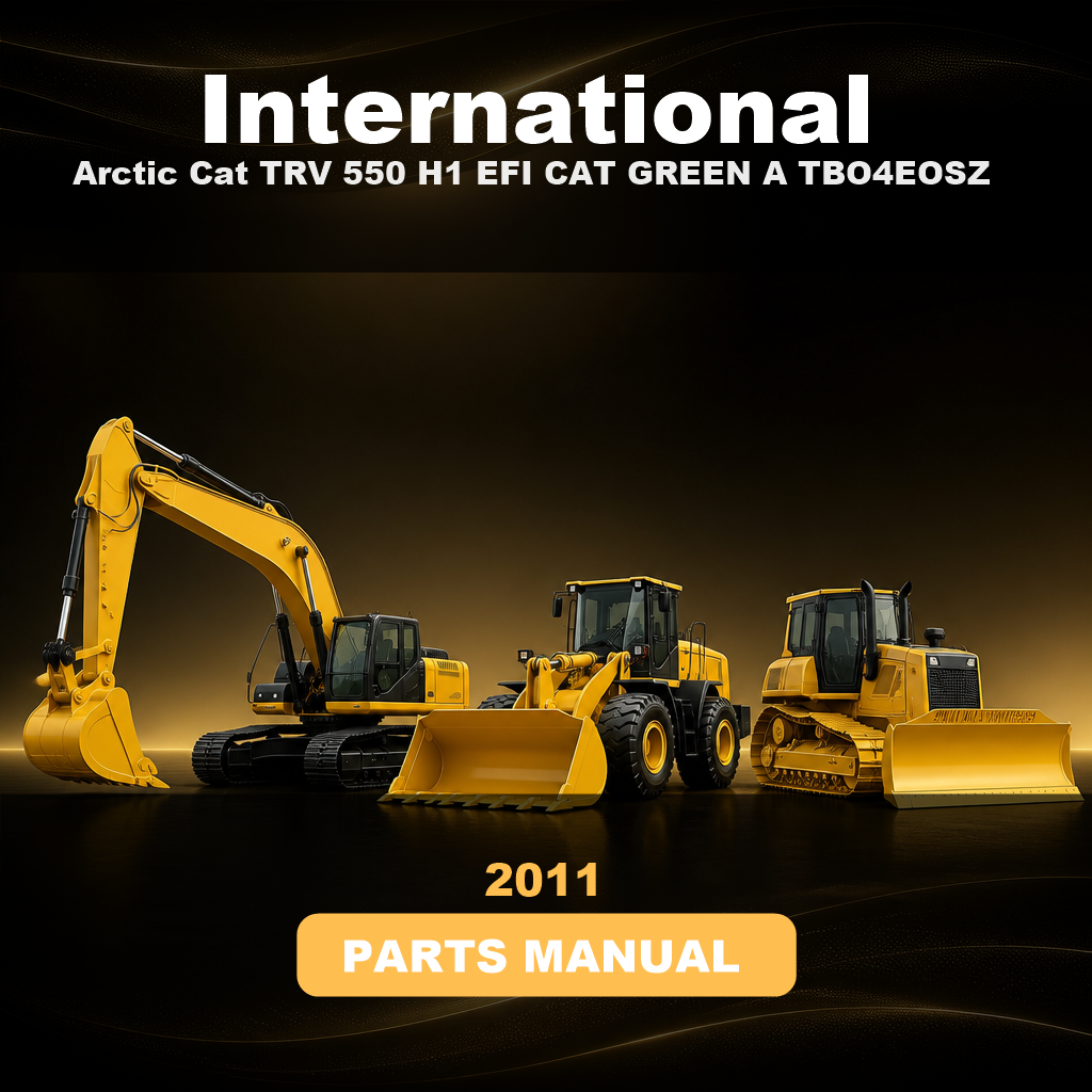 Arctic Cat 2011 TRV 550 H1 EFI CAT GREEN INTERNATIONAL A2011TBO4EOSZ Parts Manual