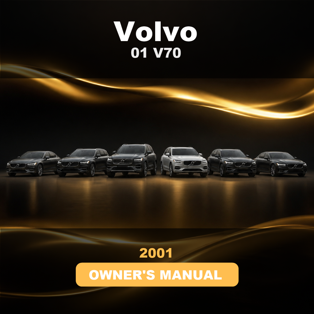 01 VOLVO V70 2001 Owners Manual