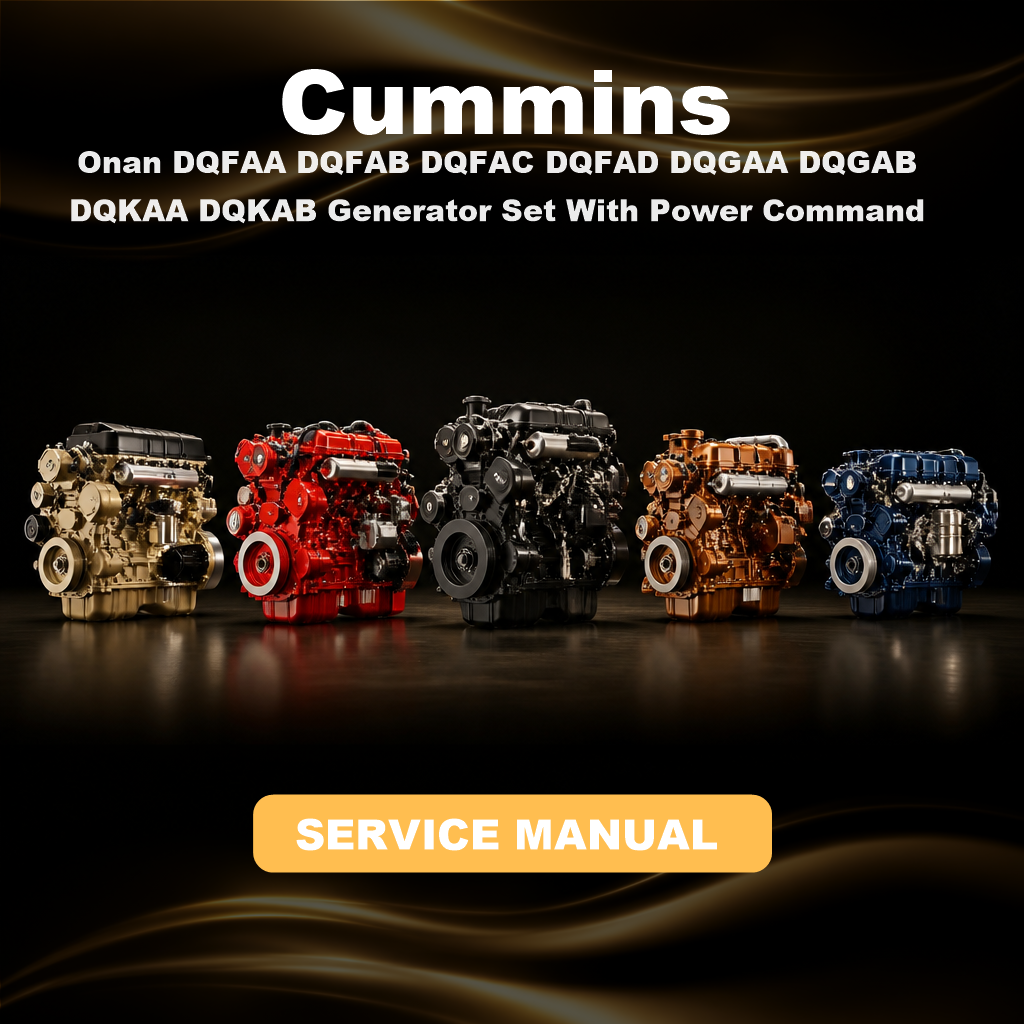CUMMINS Onan DQFAA DQFAB DQFAC DQFAD DQGAA DQGAB DQKAA DQKAB Generator Set With Power Command 3201 Controller Service Repair Man