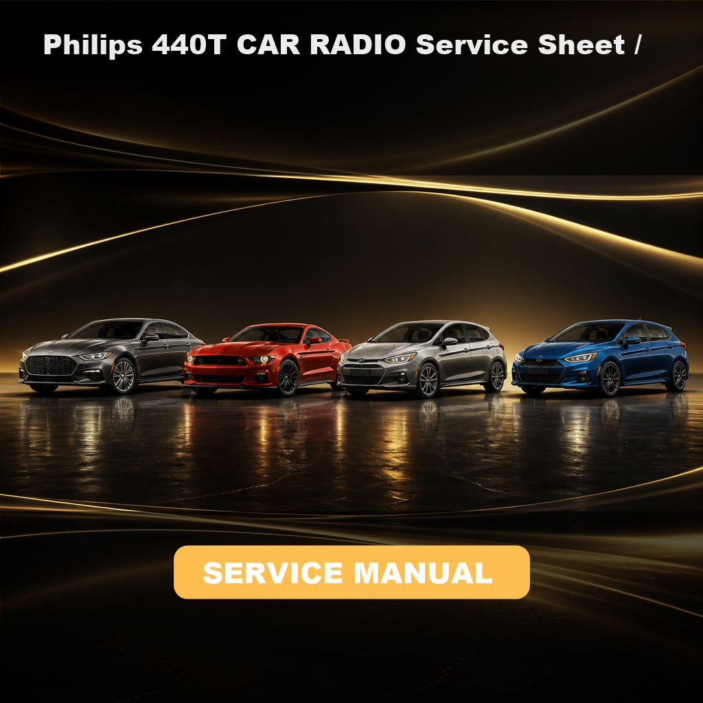 Philips 440T CAR RADIO Service Sheet / Repair Manual