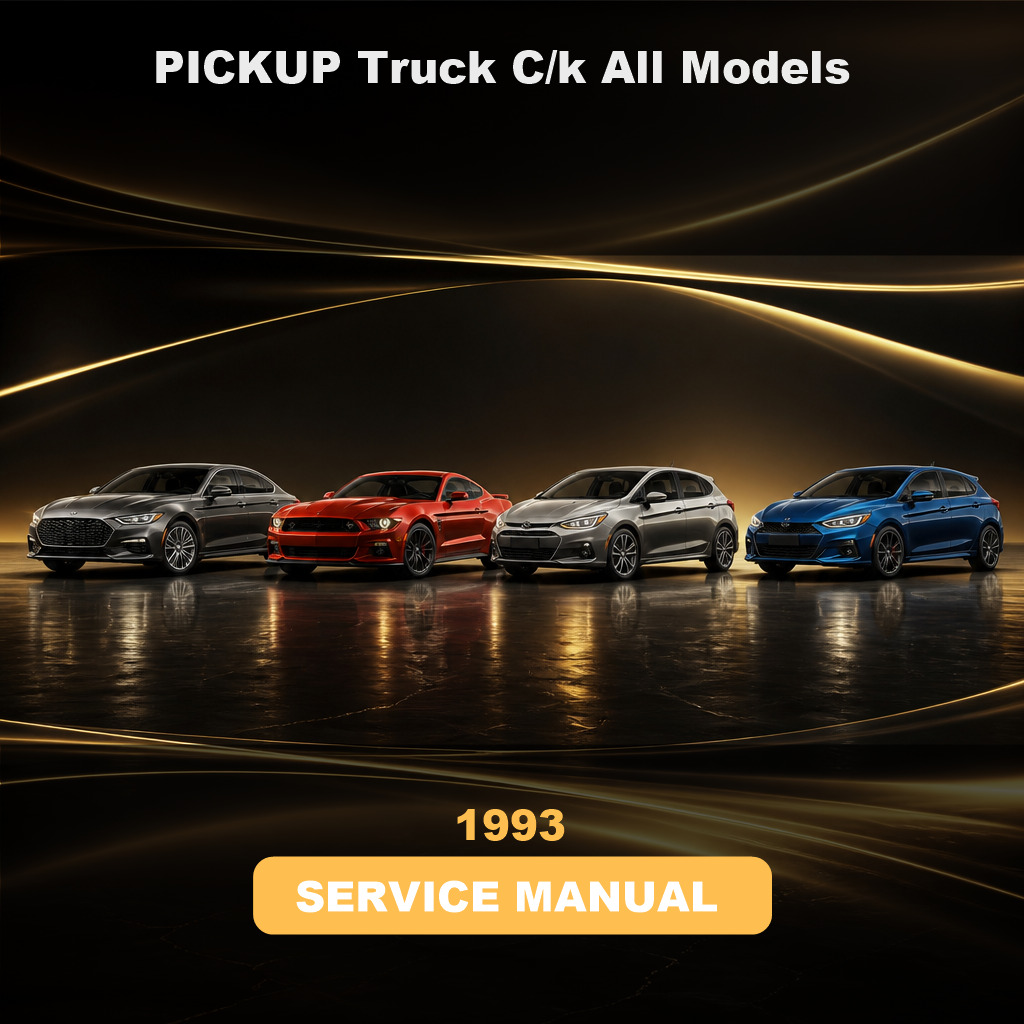 1993 PICKUP Truck C/k All Models Service And Repair Manual